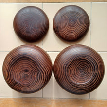 Load image into Gallery viewer, #C362 - 7mm Go Stones (glass) and Go Bowls (chestnut) Set