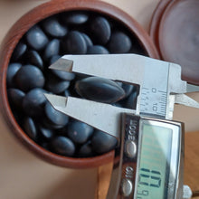 Load image into Gallery viewer, #C364 - 11mm Go Stones (glass) and Go Bowls (chestnut) Set