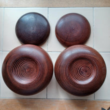 Load image into Gallery viewer, #C364 - 11mm Go Stones (glass) and Go Bowls (chestnut) Set