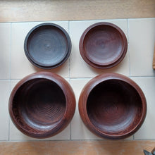Load image into Gallery viewer, #C364 - 11mm Go Stones (glass) and Go Bowls (chestnut) Set