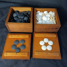 Load image into Gallery viewer, #C368 - Size 20 Slate and Shell Go Stones (Japanese) and Go Boxes Set - Suwabute