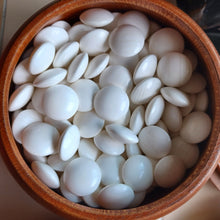 Load image into Gallery viewer, #C369 - Size 34 Go Stones (Slate and Clamshell) and Go Bowls (Red Oak) Set