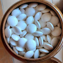 Load image into Gallery viewer, #C371 - Size 34 Go Stones (Slate and Clamshell) and Go Bowls (Mulberry / Cherry) Set