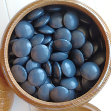 Load image into Gallery viewer, #C371 - Size 34 Go Stones (Slate and Clamshell) and Go Bowls (Mulberry / Cherry) Set