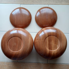Load image into Gallery viewer, #C372 - Size 34 Go Stones (Slate and Clamshell) and Go Bowls (Mulberry / Keyaki) Set