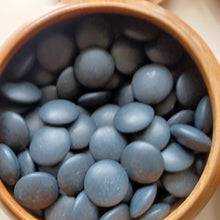 Load image into Gallery viewer, #C372 - Size 34 Go Stones (Slate and Clamshell) and Go Bowls (Mulberry / Keyaki) Set