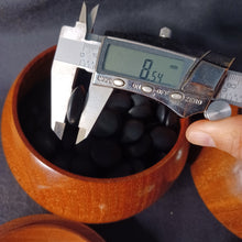 Load image into Gallery viewer, #C378 - Size 31 Go Stones (Slate and Snow-grade Clamshell) and Go Bowls (Quince) Set