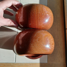 Load image into Gallery viewer, #C387 - Size 32 Go Stones (Slate and Shell) and Go Bowls (Quince) Set