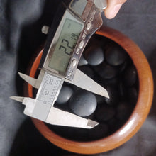 Load image into Gallery viewer, #C387 - Size 32 Go Stones (Slate and Shell) and Go Bowls (Quince) Set