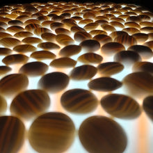Load image into Gallery viewer, #C387 - Size 32 Go Stones (Slate and Shell) and Go Bowls (Quince) Set