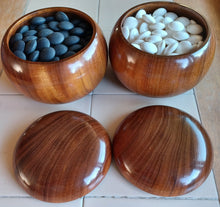 Load image into Gallery viewer, #C388 - Size 36 Go Stones (Slate and Clamshell) and Go Bowls (Camphor) Set