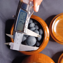 Load image into Gallery viewer, #C388 - Size 36 Go Stones (Slate and Clamshell) and Go Bowls (Camphor) Set