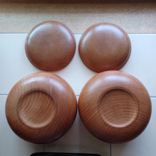 Load image into Gallery viewer, #C396 - Size 32 Go Stones (Slate & Shell) and Go Bowls (Pear) Set - Moon / Snow
