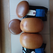 Load image into Gallery viewer, #C396 - Size 32 Go Stones (Slate & Shell) and Go Bowls (Pear) Set - Moon / Snow