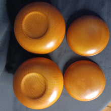 Load image into Gallery viewer, #C396 - Size 32 Go Stones (Slate & Shell) and Go Bowls (Pear) Set - Moon / Snow