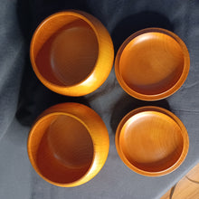 Load image into Gallery viewer, #C396 - Size 32 Go Stones (Slate & Shell) and Go Bowls (Pear) Set - Moon / Snow