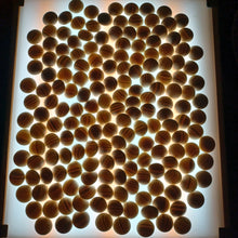 Load image into Gallery viewer, #C396 - Size 32 Go Stones (Slate & Shell) and Go Bowls (Pear) Set - Moon / Snow