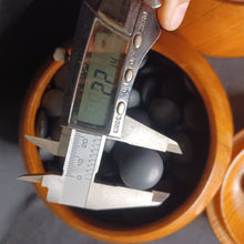 Load image into Gallery viewer, #C397 - Off Spec - Size 30 Go Stones and Go Bowls Set - Size XL Keyaki - Slate & Off-Spec Clamshell