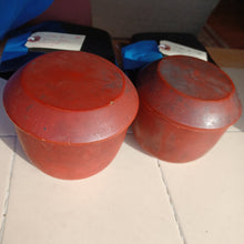 Load image into Gallery viewer, #C399 - Size 15 Slate and Shell Set - Antique - Lacquered Bowls - Japanese Clamshell