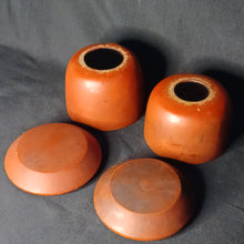 Load image into Gallery viewer, #C399 - Size 15 Slate and Shell Set - Antique - Lacquered Bowls - Japanese Clamshell