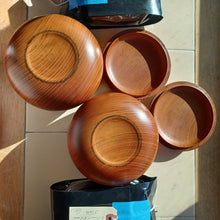 Load image into Gallery viewer, #C402 - Size 30 Slate & Shell Set (Moon/Snow) - XL Keyaki bowls