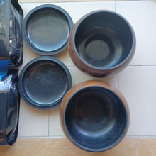 Load image into Gallery viewer, #C405 - Glass Go Stones and Resin Go Bowls Set