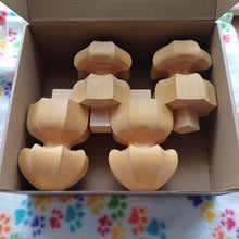 Load image into Gallery viewer, #C406 - Kaya Leg Set for Go or Shogi Board - Like New - Accessory