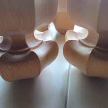 Load image into Gallery viewer, #C406 - Kaya Leg Set for Go or Shogi Board - Like New - Accessory
