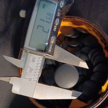 Load image into Gallery viewer, #C411 - Size 15 Go Stones (Japanese Slate and Clamshell) and Go Bowls (Lacquered) Set