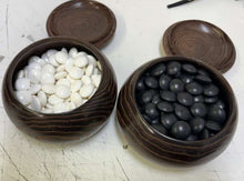 Load image into Gallery viewer, #J270474 - 13cm Floor Board Set - Kaya - Chestnut Bowls - Slate and Shell - Free FedEx Shipping