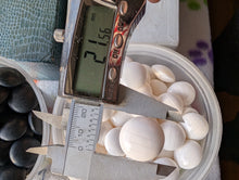 Load image into Gallery viewer, #C417 - Size 38 Slate & Shell Go Stones - Snow Grade - Original Box
