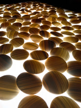 Load image into Gallery viewer, #C418 - Size 20 Slate and Shell Go Stones (Japanese) and Go Bowls Set (Chestnut)