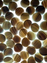 Load image into Gallery viewer, #C418 - Size 20 Slate and Shell Go Stones (Japanese) and Go Bowls Set (Chestnut)