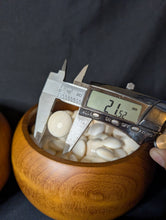 Load image into Gallery viewer, #C419 - Size 36 Slate and Shell Go Stones (Japanese) and Go Bowls (Camphor) Set - Suwabute