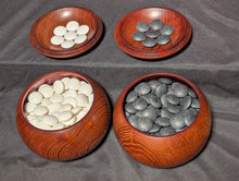 Load image into Gallery viewer, #C420 - Size 34 Go Stones (Slate and Clamshell) and Go Bowls Set