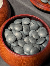 Load image into Gallery viewer, #C420 - Size 34 Go Stones (Slate and Clamshell) and Go Bowls Set