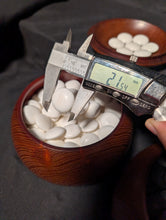 Load image into Gallery viewer, #C420 - Size 34 Go Stones (Slate and Clamshell) and Go Bowls Set