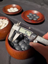 Load image into Gallery viewer, #C420 - Size 34 Go Stones (Slate and Clamshell) and Go Bowls Set