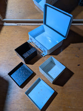 Load image into Gallery viewer, #C426 - 6mm Glass - Square Steel Bowls - Metal Storage Case