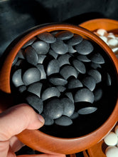 Load image into Gallery viewer, #C428 - Size 32 Go Stones (Slate and Shell) and Go Bowls (Cherry) Set
