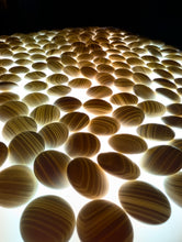 Load image into Gallery viewer, #C428 - Size 32 Go Stones (Slate and Shell) and Go Bowls (Cherry) Set