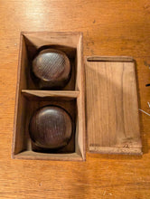 Load image into Gallery viewer, #C429 - Size 15 Slate and Shell Set - Chestnut Bowls - Japanese Clamshell - Storage Box