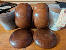 Load image into Gallery viewer, #C435 - Size 18 Slate & Shell Set - Japanese Clamshell - Chestnut Bowls