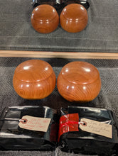 Load image into Gallery viewer, #C443 - Size 30 Slate and Shell Go Stones (Japanese) and Go Bowls (Keyaki) Set - Suwabute - Kaishi