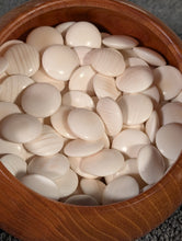 Load image into Gallery viewer, #C443 - Size 30 Slate and Shell Go Stones (Japanese) and Go Bowls (Keyaki) Set - Suwabute - Kaishi