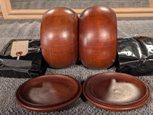 Load image into Gallery viewer, #C444 - Size 20 Slate and Shell Go Stones (Mexico) and Go Bowls Set (Quince)