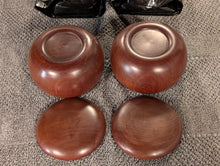 Load image into Gallery viewer, #C444 - Size 20 Slate and Shell Go Stones (Mexico) and Go Bowls Set (Quince)