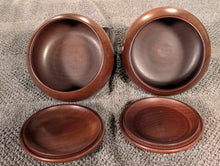 Load image into Gallery viewer, #C444 - Size 20 Slate and Shell Go Stones (Mexico) and Go Bowls Set (Quince)