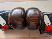 Load image into Gallery viewer, #C452 - Size 25 Go Stones (Slate & Shell) and Go Bowls (Ebony) Set