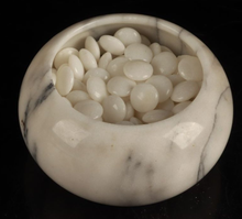Load image into Gallery viewer, #J924719 - Go Bowls (Marble) and Go Stones (Marble) Set - Free FedEx Shipping